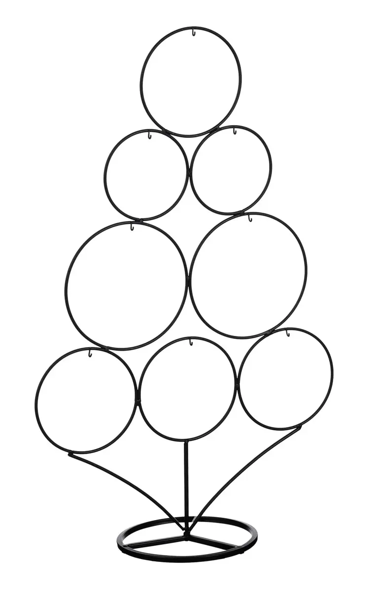 Kerstbalstandaard kerstboom zwart metaal 36 x 58 cm (per stuk) Kerstbalstandaard kerstboom zwart metaal 36 x 58 cm (per stuk)