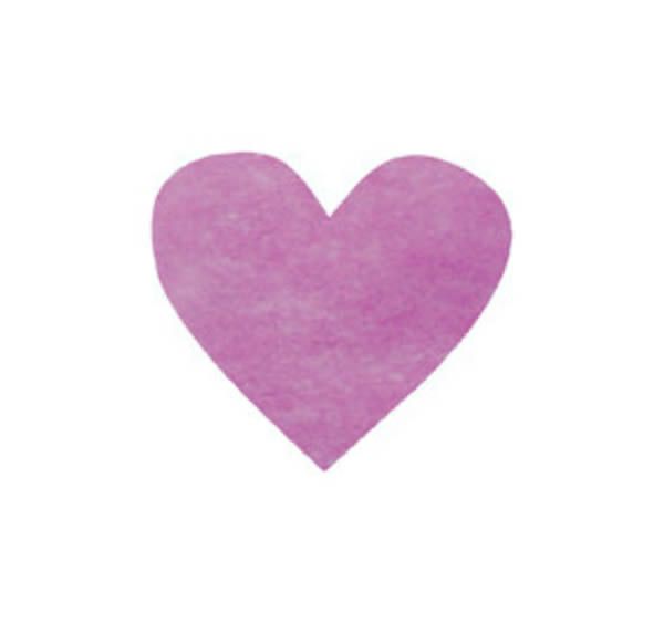 Confetti hart paars 4 cm (100 stuks)
