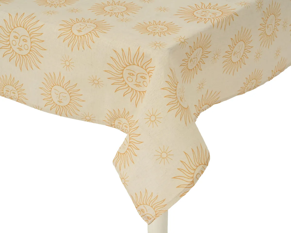 Tafelkleed sunshine naturel 140 x 250 cm (per stuk)