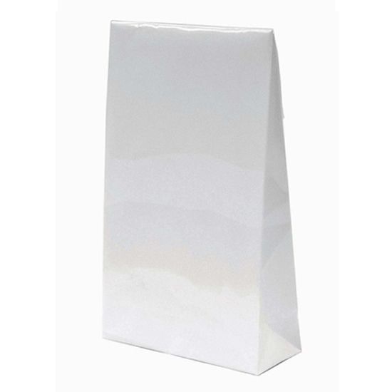 Giftbag wit gelamineerd 14 x 23 x 5,5 cm (50 stuks)