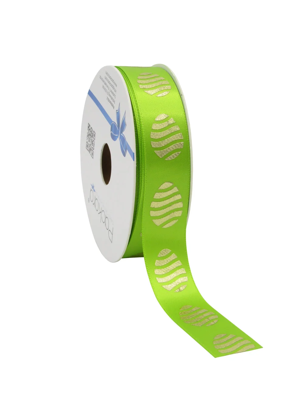 Cadeaulint paasei groen goud 23 mm (25 meter) Cadeaulint paasei groen goud 23 mm (25 meter)