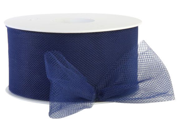 Tule lint donkerblauw 50 mm (50 meter)