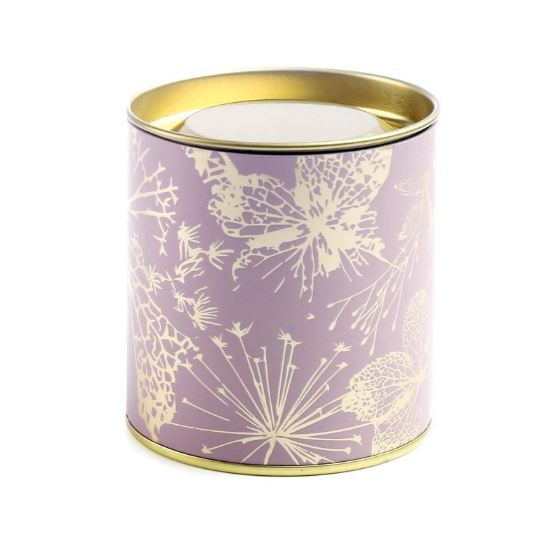 Cadeaublikje filora oud paars 9 cm (1 stuk)