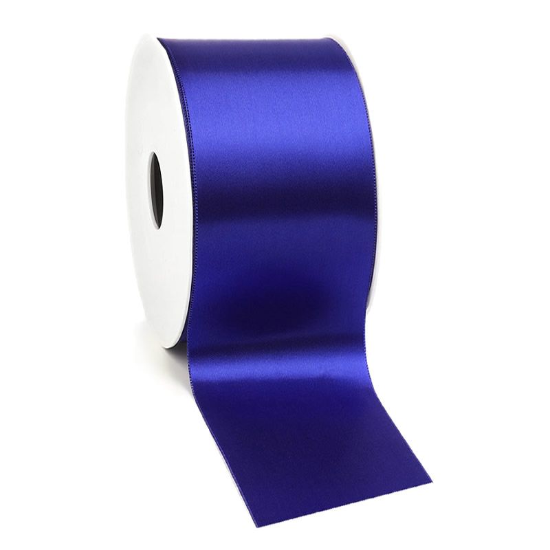 Satijnlint 70 mm royal blauw (25 meter)