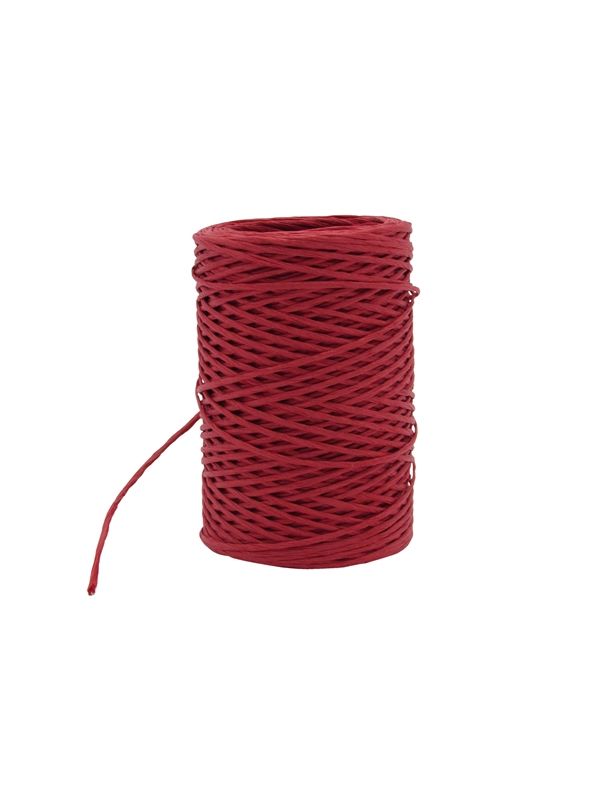 Paper cord wired rood 2 mm (50 meter)