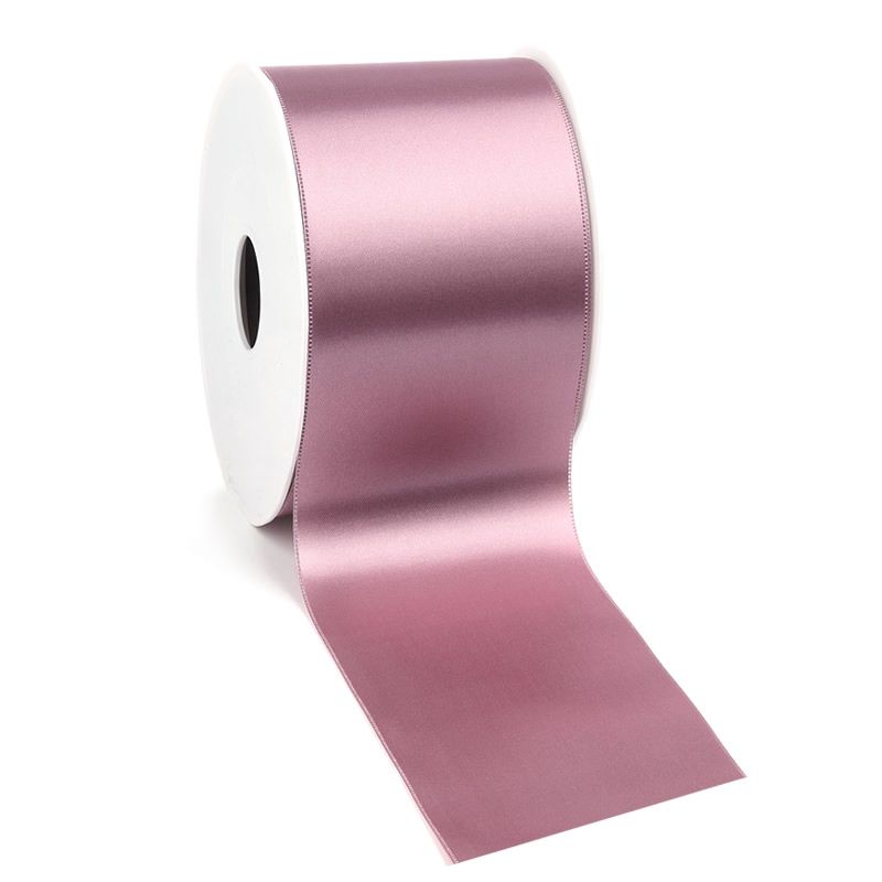 Satijnlint 70 mm oud roze (25 meter)