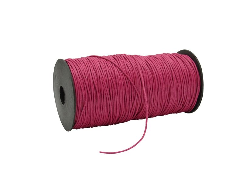 Waxkoord fuchsia 1,5 mm (200 meter)