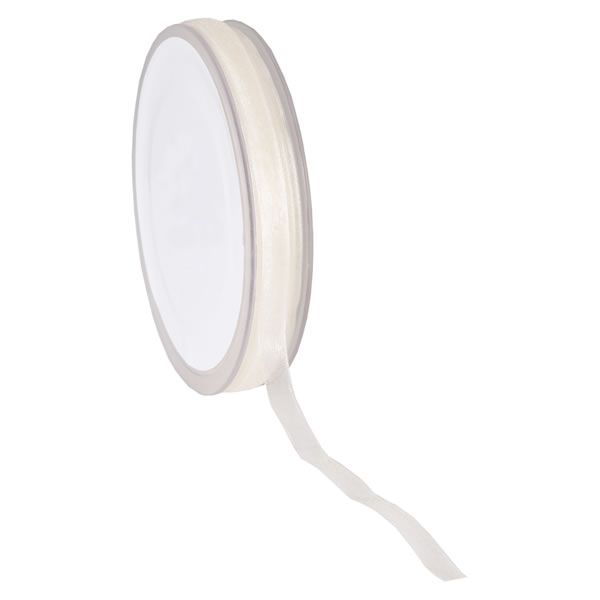 Organza lint creme 7 mm (50 meter)