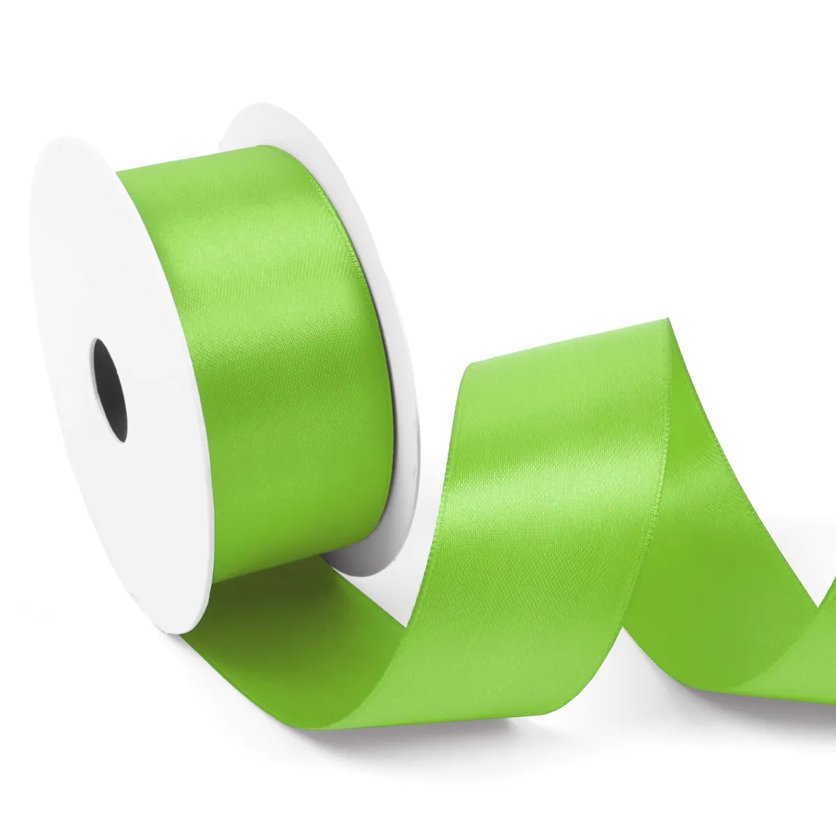Satijnlint 38 mm limegroen (25 meter)