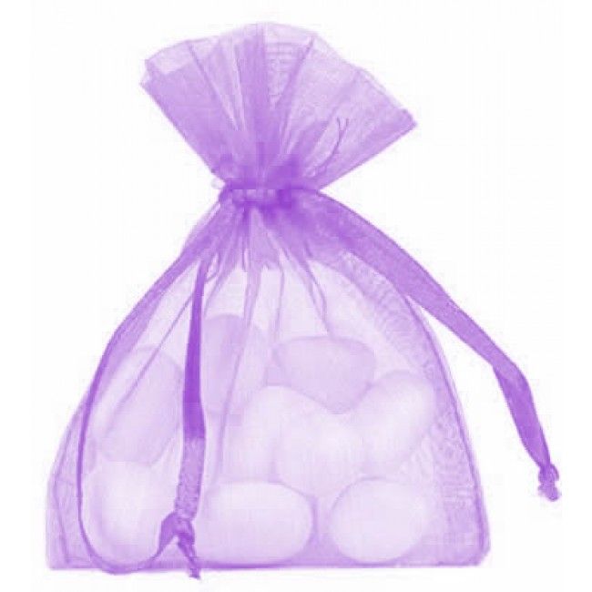 Organza zakjes lila 10 x 15 cm (50 stuks)