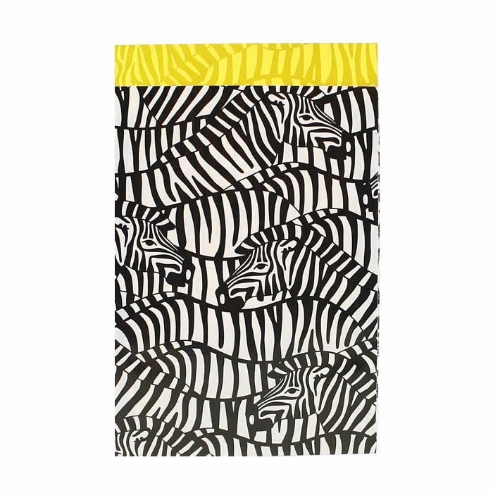 Papieren zakjes zebra dubbelzijdig 17 x 25 cm (200 stuks)