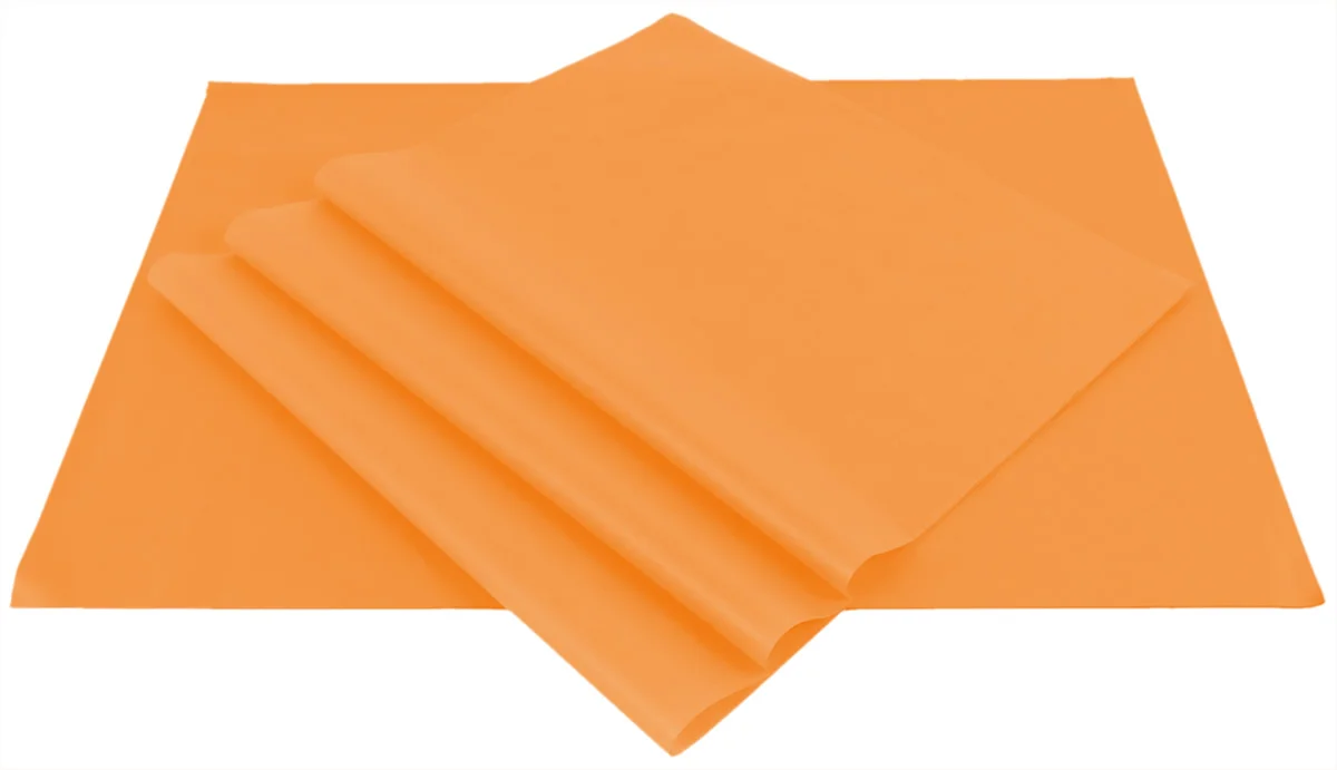 Vloeipapier oranje 25 x 37 cm (480 vellen)