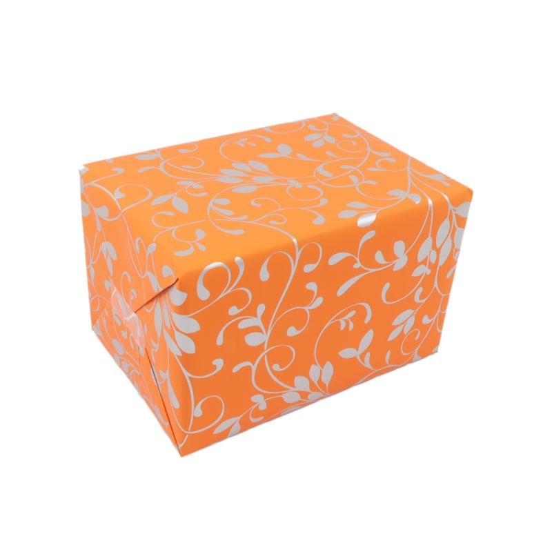 Inpakpapier miron oranje dubbelzijdig 30 cm (200 meter)