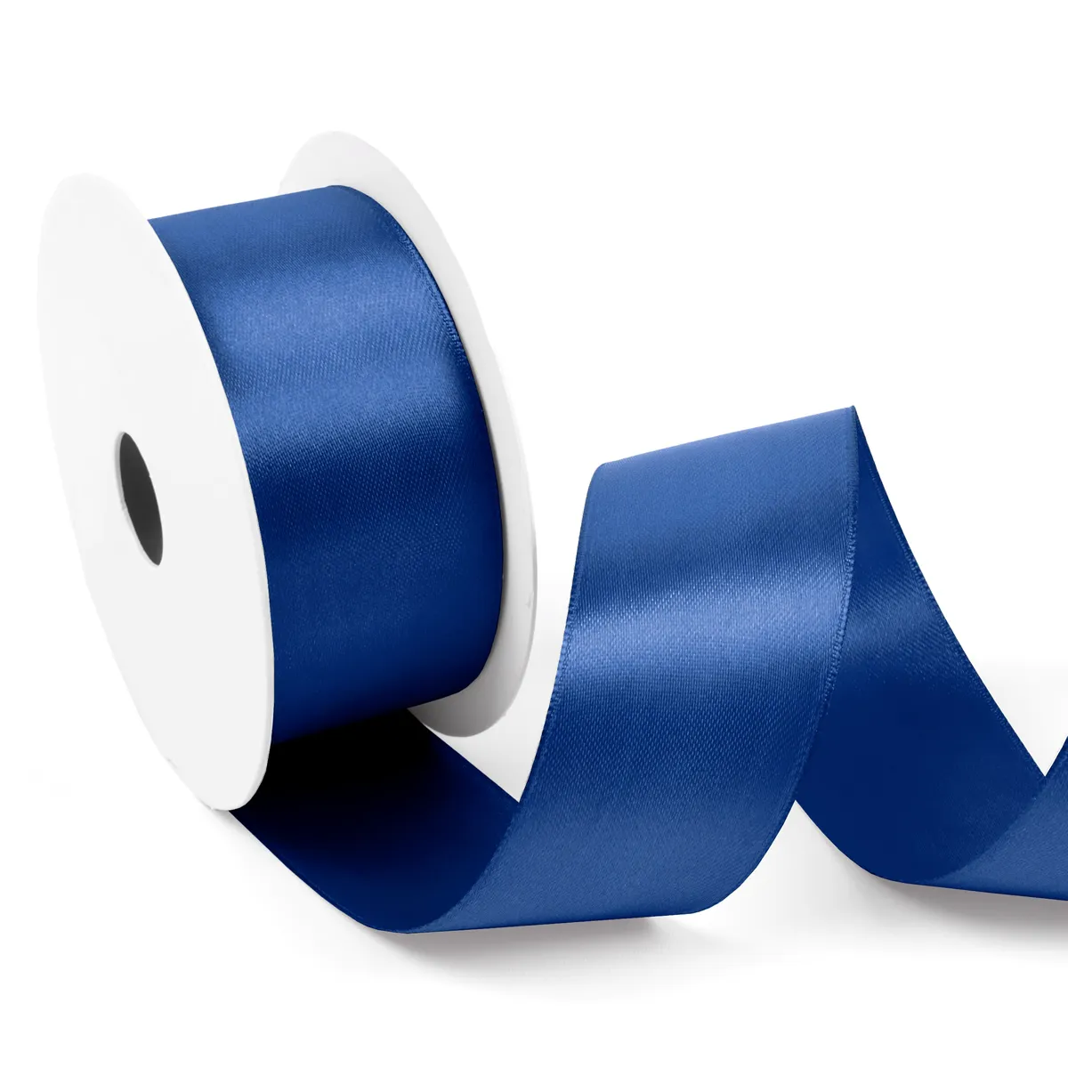 Satijnlint 38 mm donkerblauw (25 meter)