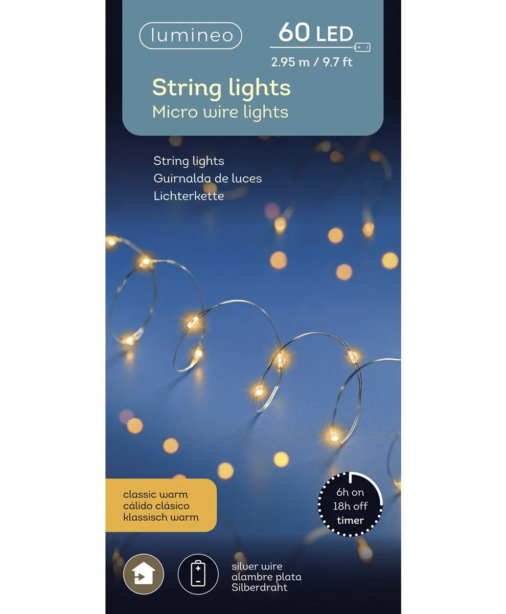 Kerstverlichting classic warm 60 LED (2,95 meter) Kerstverlichting classic warm 60 LED (2,95 meter)