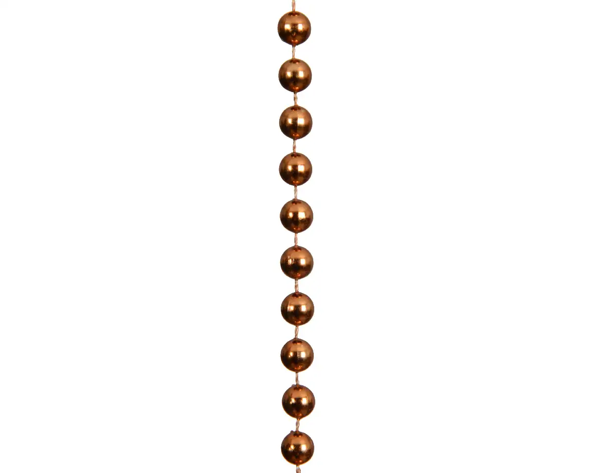 Kralenslinger metallic brandy 8 mm (10 meter)