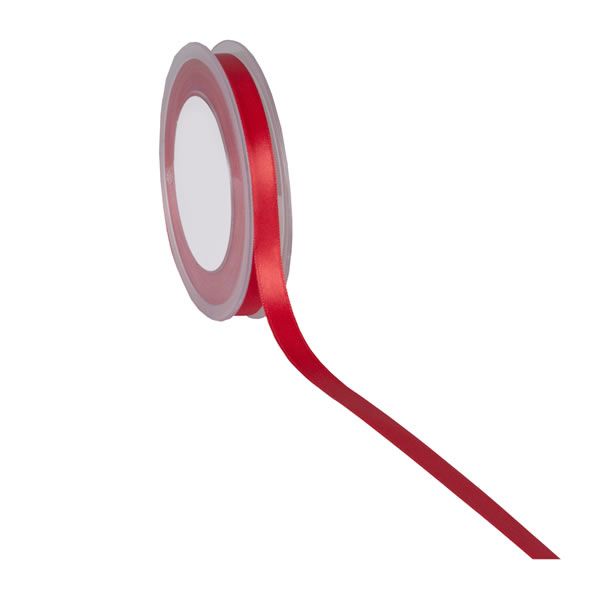 Satijnlint 10 mm rood (25 meter)