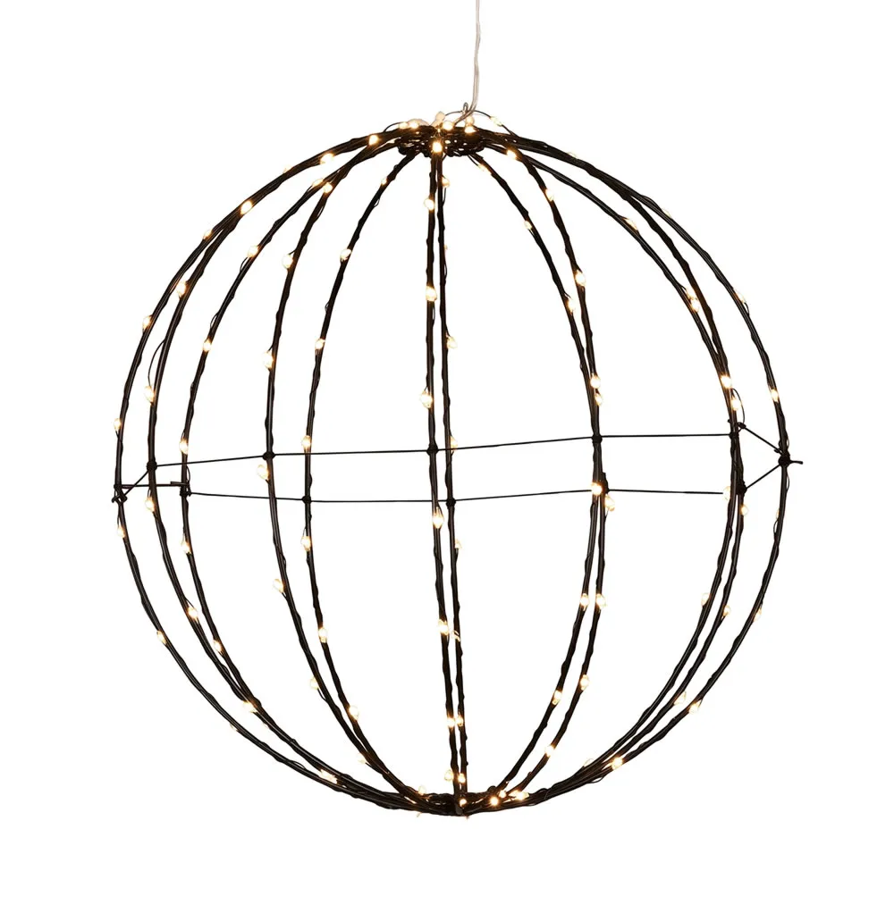 Led lichtbol 144 led zwart 38 cm (per stuk) Led lichtbol 144 led zwart 38 cm (per stuk)