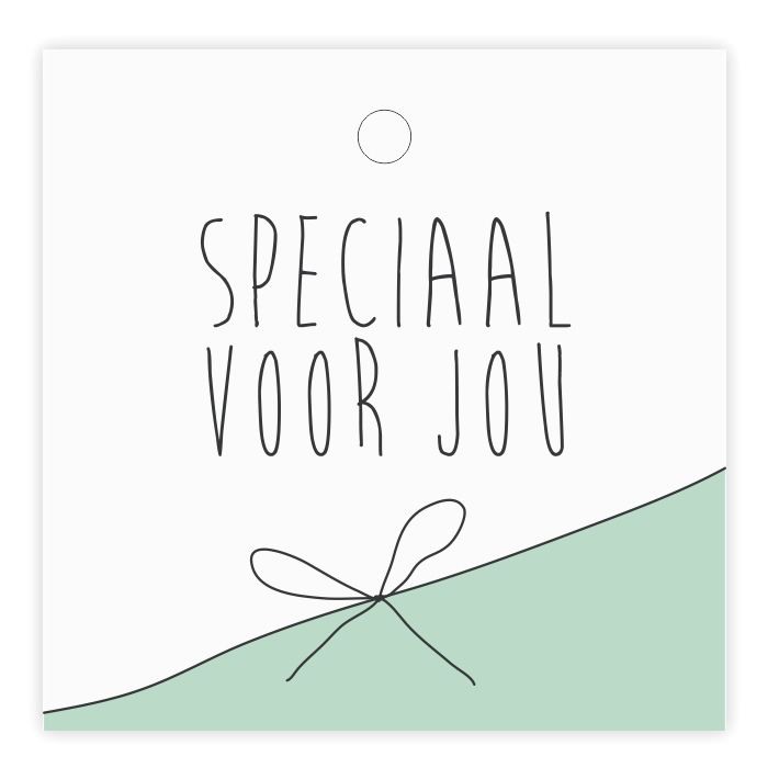 Cadeaukaartje speciaal voor jou 7 x 7 cm (20 stuks)