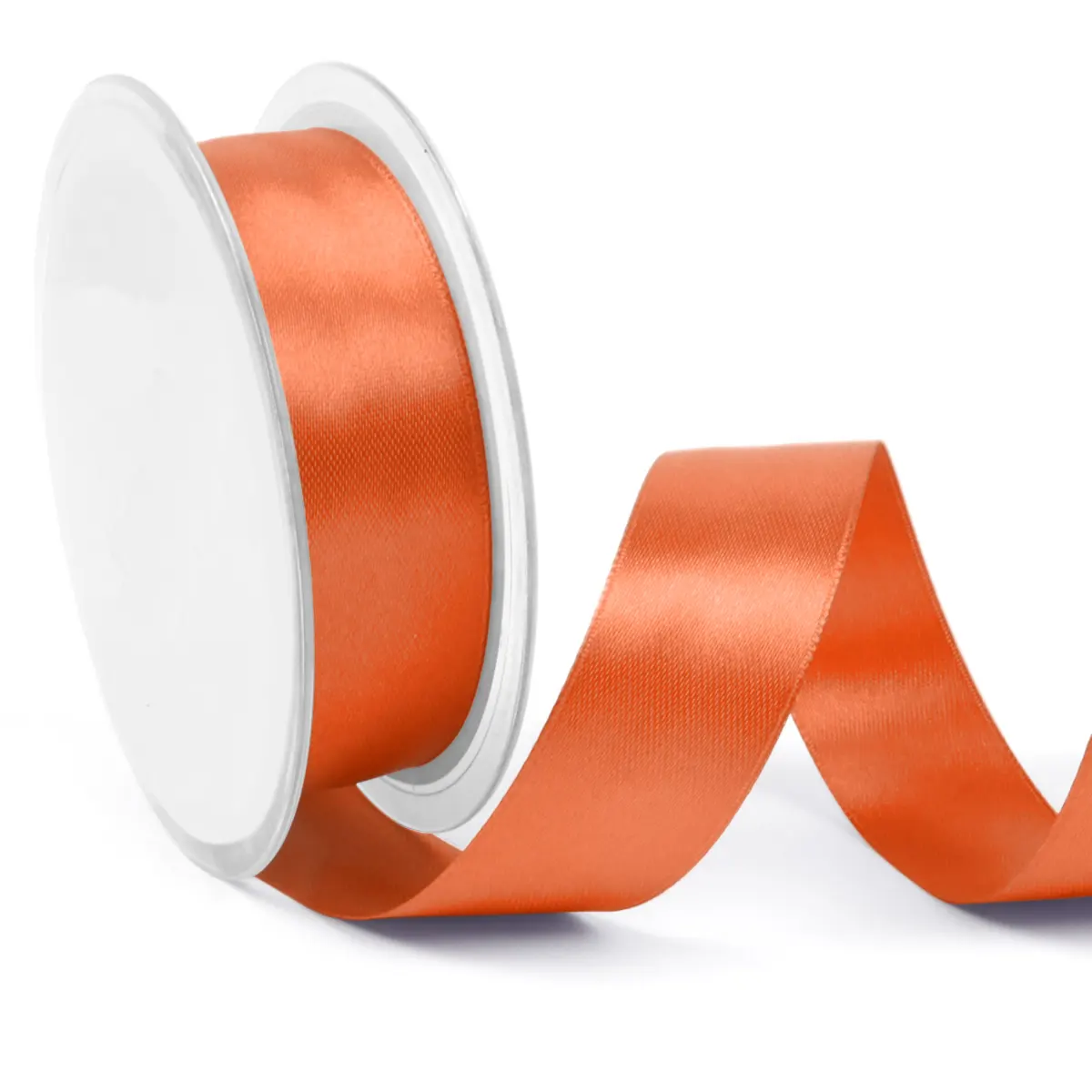 Satijnlint oranje 25 mm (25 meter)