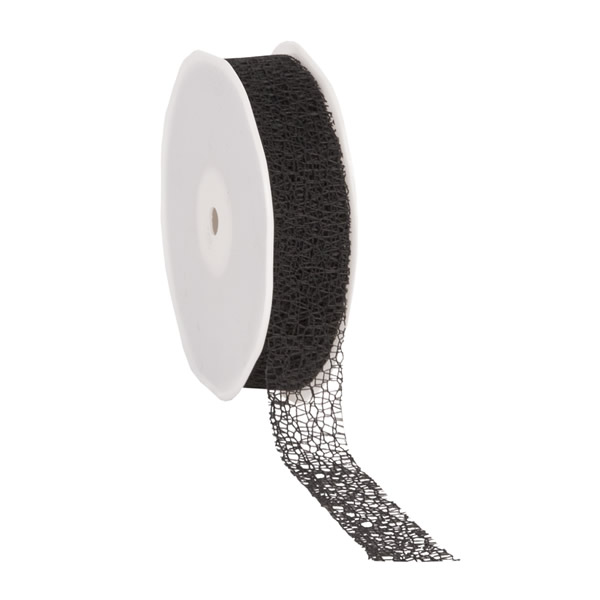 Honeycomb lint zwart 25 mm (20 meter)