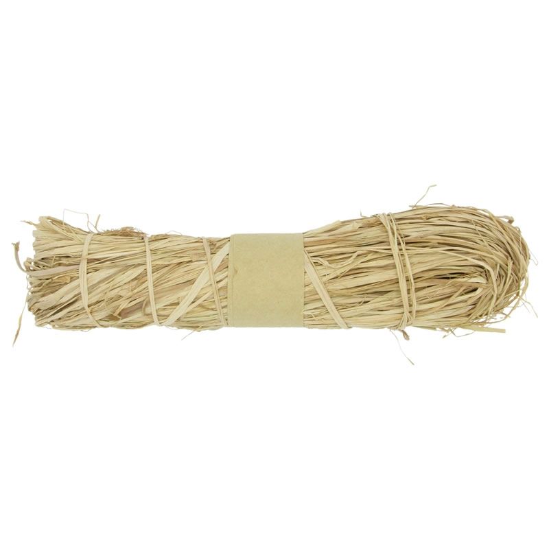 Natuurlijke raffia gebundeld (50 gram)
