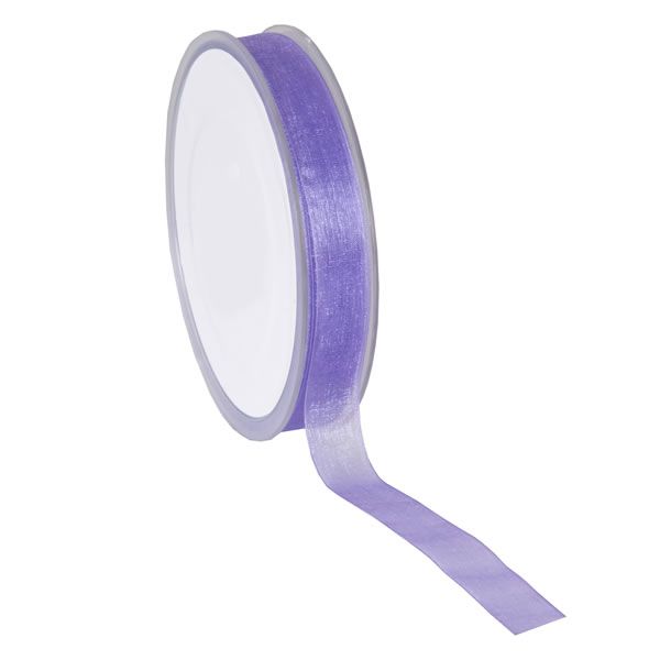 Organza lint lila 15 mm (50 meter)