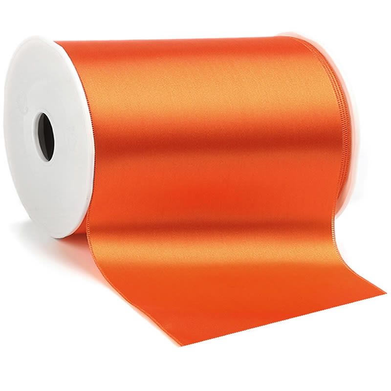 Satijnlint 150 mm oranje (25 meter)