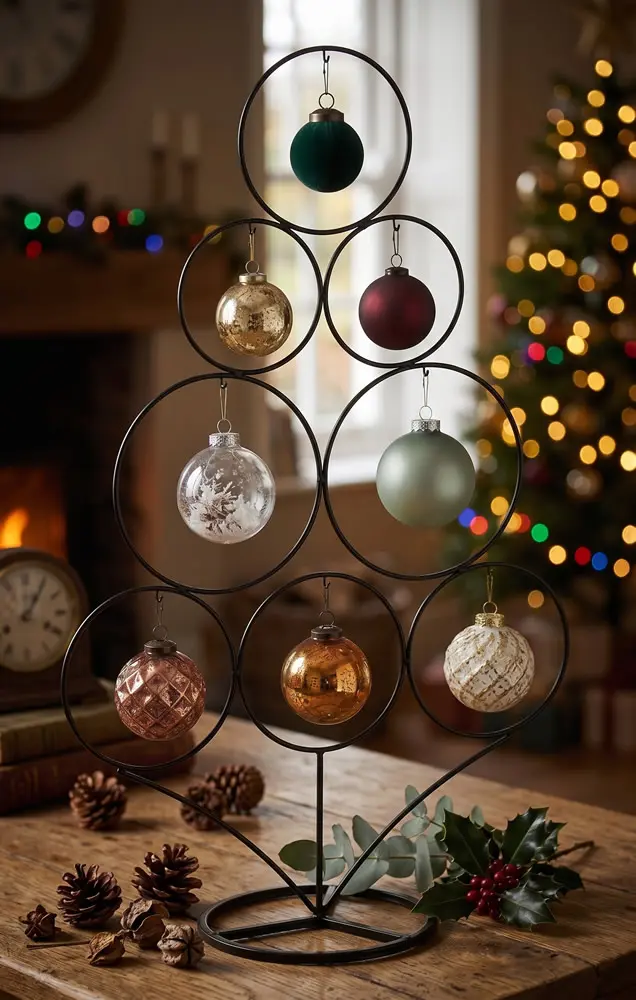 Kerstbalstandaard kerstboom zwart metaal 36 x 58 cm (per stuk) Kerstbalstandaard kerstboom zwart metaal 36 x 58 cm (per stuk)