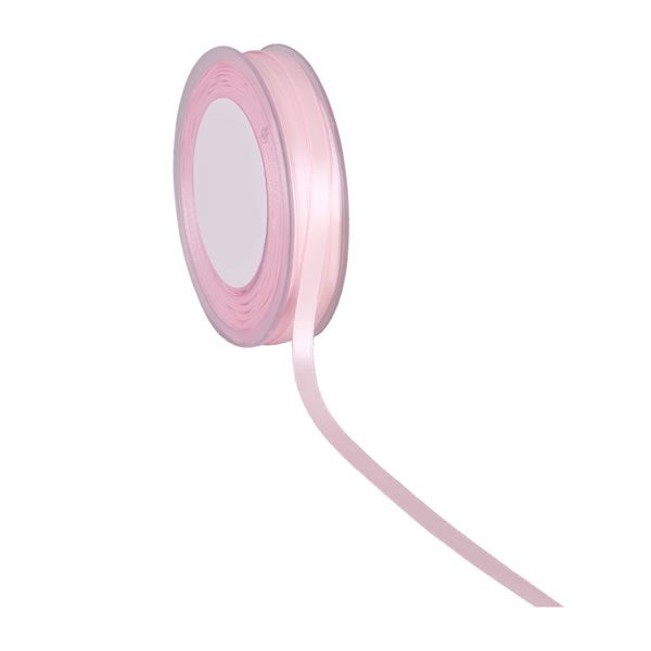 Satijnlint 6 mm roze (50 meter) 