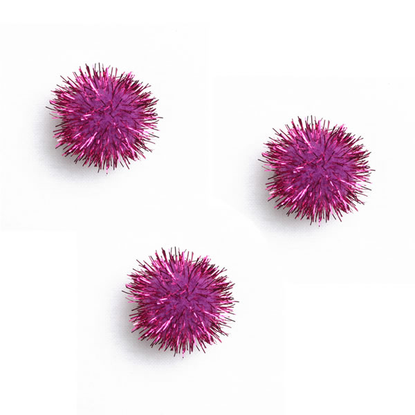 Plakdecoratie pombow fuchsia (100 stuks)
