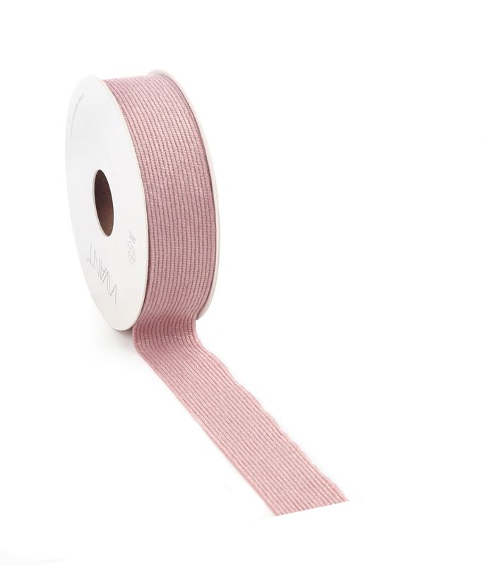Cadeaulint corduluxe roze 25 mm (10 meter)