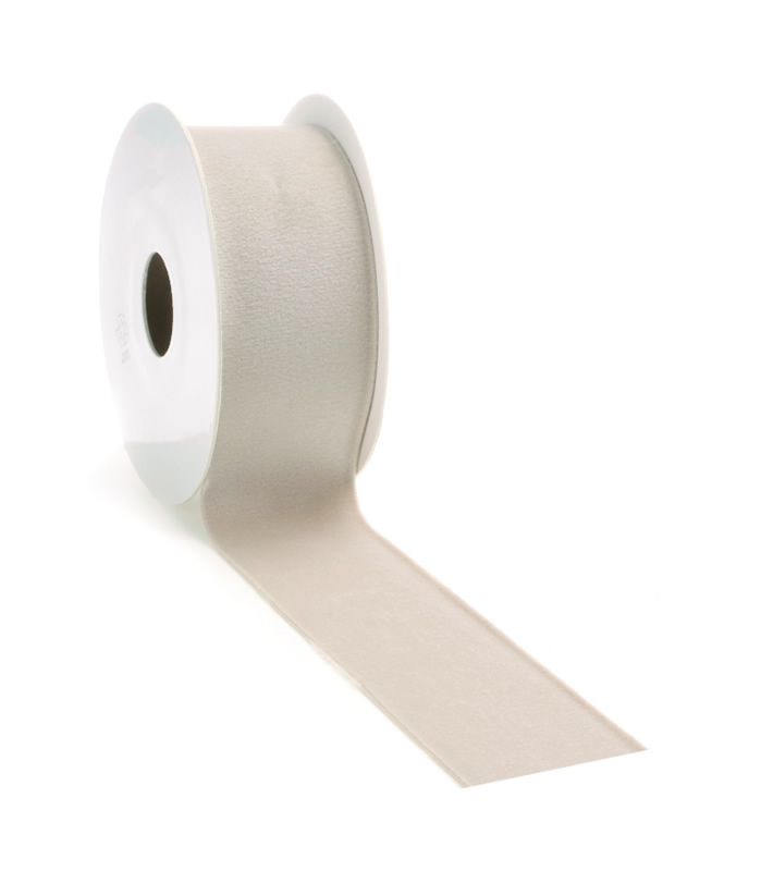 Cadeaulint Kerstlint zwart fluwelen lint 25mm 20m